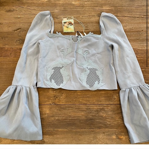 Self portrait lace insert top - Picture 2 of 5